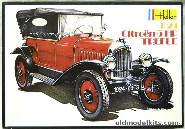 Heller 1/24 1924 Citroen 5cv C3.T3 (5HP) Trefle, 702 plastic model kit